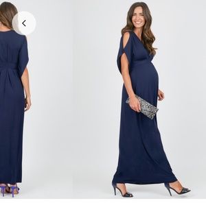 Ingrid & Isabel navy maternity dress